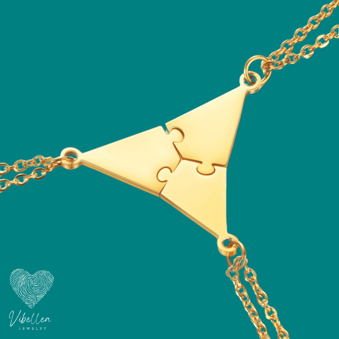 Personalized Gold Star Friendship & Family Necklace