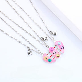 Triad Best Friend Magnetic Necklace Set - Smiley Version